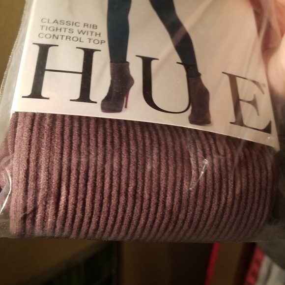 HUE Stockings Snake Skin Ribbed 5 pairs sz. 3 M/L - Picture 7 of 16